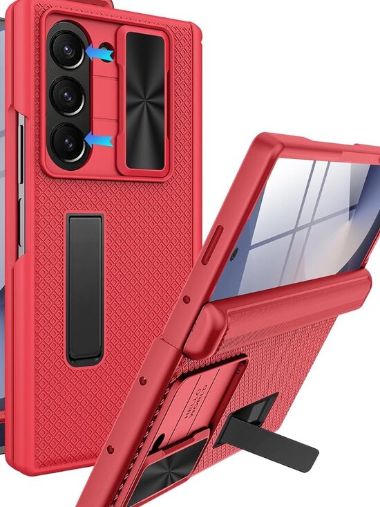 Other - Heavy Duty for Galaxy Fold 6 Case with Slide Lens Cover & Hinge Protection